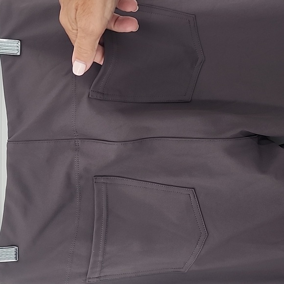 HALARA Flex High Waist Flare Work Pants Taupe Gray Sizes‎ S NWT - Picture 8 of 10